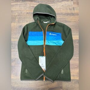 Cotopaxi Green and Blue Hooded Jacket